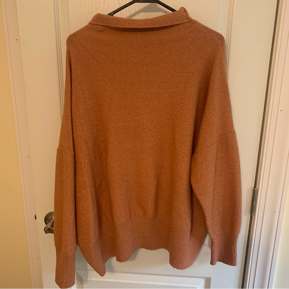 AVA & VIV Fall Orange Sweater Size 3X